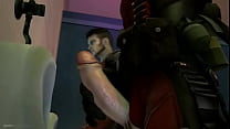 free nndiyan video deadpool and dmcdante are having a good time in the mens room video