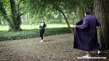 free creeper flashes young hot runner she stop and fucks the old dude video