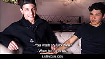 free young two twink spanish latino boys get paid to fuck in front of camera guy video
