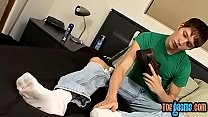 free feet fetish twink jerks off all the way until he cums video