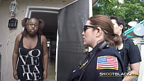 free criminal cheats on wife with two horny white cops video