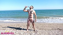free big straight male walking along the nude beach magic javi video