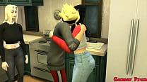 free pervert family cap 2 and sarada talking with tsunade to see if she wants to make a threesome with them at the end video