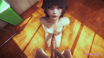 free ebony naruto hentai 3d pov himawari blowjob and fucked anime manga porn video