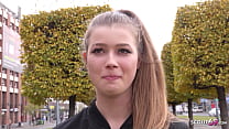 free german scout blonde girl 18 olivia sparkle pickup and rough fuck at model casting video