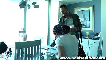 free preparation and behind the scenes of the scene where after a consultation in his office nacho starts making her video