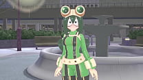 free joi tsuyu asui fucking in the park pov boku no hero short video
