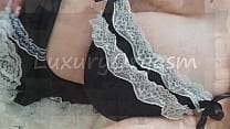 free so busty stepsister put on sexy lingerie and started playing with her big tits video