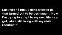 free star becoming female sissy caption story video